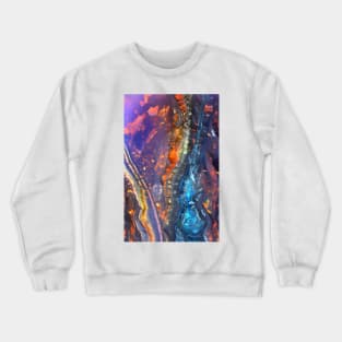 Gemstone Agate Jasper texture 20 Crewneck Sweatshirt